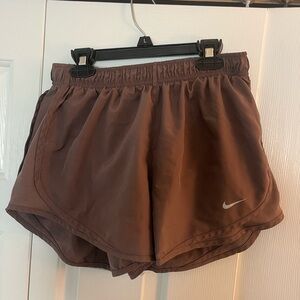 Nike Brown Athletic Shorts Lightweight Performance